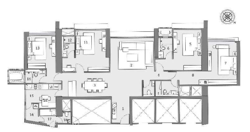 4 BHK 2100 Sq. Ft. Apartment in Radius One Mahalaxmi Phase 1