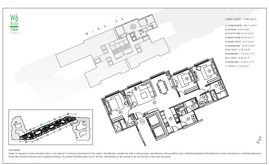 3 BHK 2142 Sq. Ft. Apartment