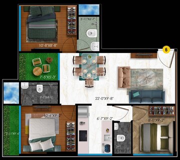  3 BHK Apartment at Raghav Paradise, Borivali East – for Sale