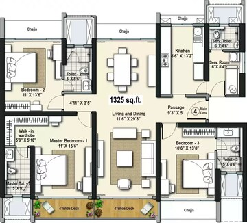  3 BHK Apartment at Raheja Exotica, Madh – for Sale