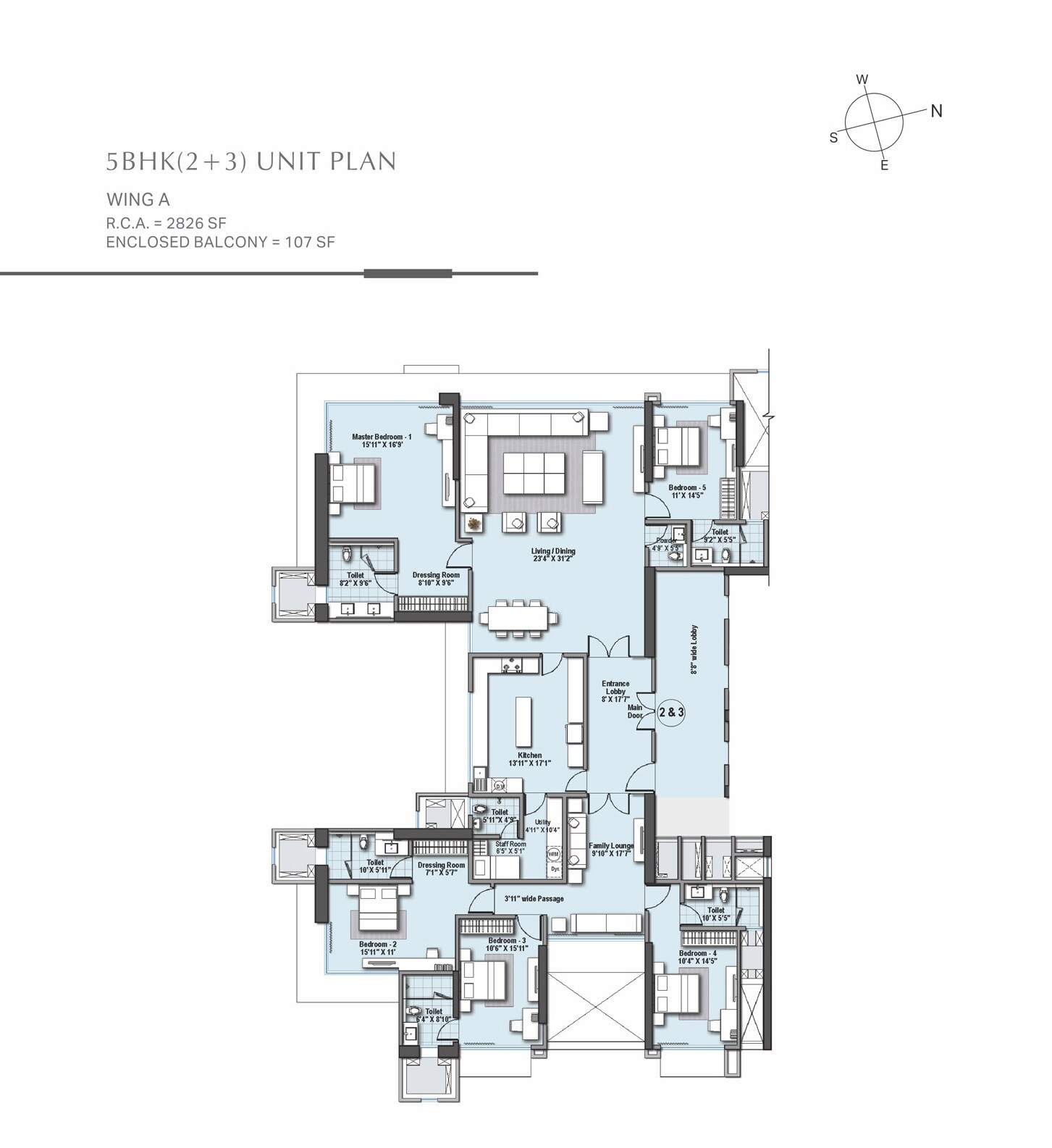 Other, raheja-imperia 5 Bedroom 3200 Sq.Ft. Apartment In Worli Mumbai 9662106