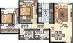Raheja Reflections Eternity 2 BHK Layout