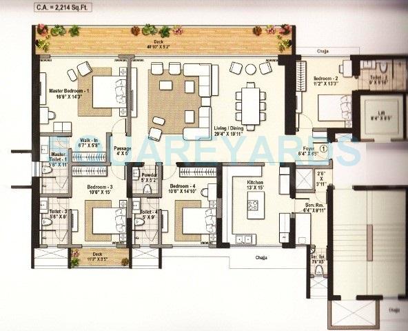 4 BHK 3454 Sq. Ft. Apartment