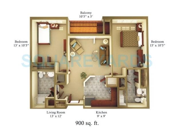 Other, raheja-tipco-heights 2 Bedroom 900 Sq.Ft. Apartment In Malad East Mumbai 7784987