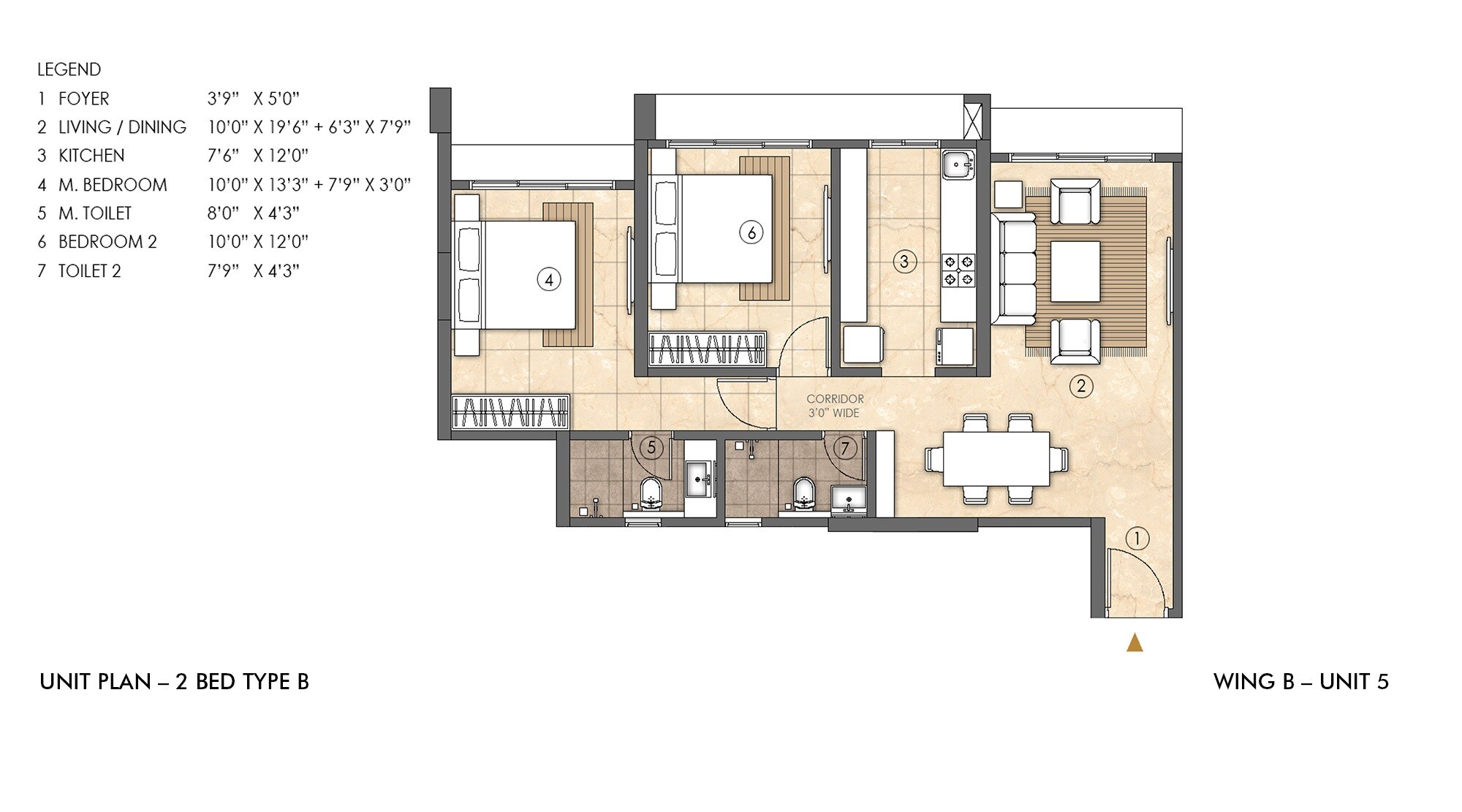  2 BHK Apartment at Rajesh Raj Infinia, Malad West – for Rent