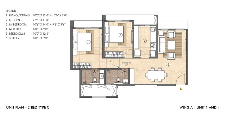 Other, rajesh-raj-infinia 2 Bedroom 797 Sq.Ft. Apartment In Malad West Mumbai 9369878