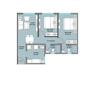 Other, raunak-centrum 2 Bedroom 596 Sq.Ft. Apartment In Atis Chs Mumbai 8278906