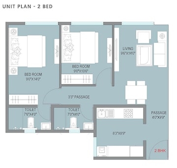  2 BHK Apartment at Raunak Centrum, Sion – for Sale