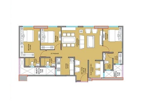 Other, raunak-centrum 3 Bedroom 935 Sq.Ft. Apartment In Atis Chs Mumbai 8278992