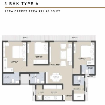  3 BHK Apartment at Raunak Centrum, Sion East – for Sale