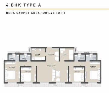  4 BHK Apartment at Raunak Centrum, Sion East – for Sale