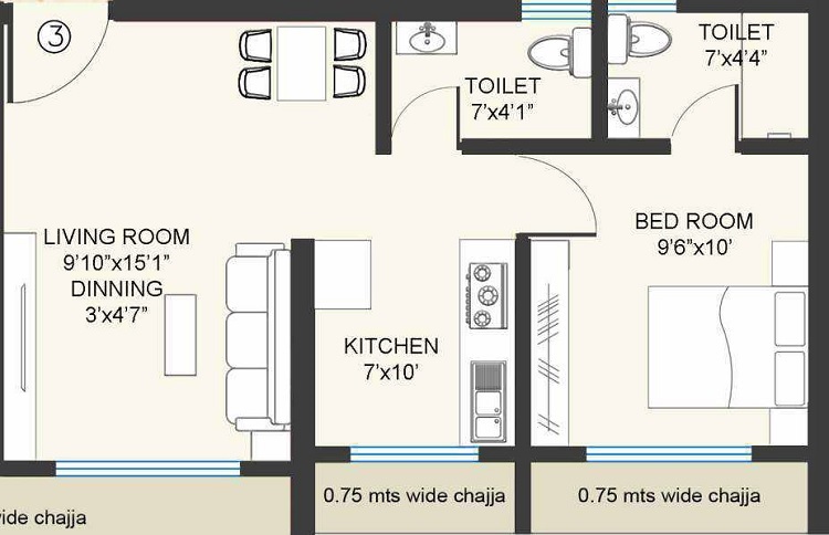 re form delta house apartment 1 bhk 410sqft 20233411143435