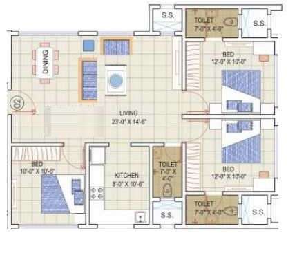 reliable new simit apartment 3 bhk 884sqft 20235717145709