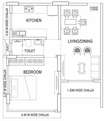 Rishiraj PearlCrest 1 BHK Layout