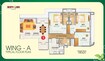 Rizvi Oak 3 BHK Layout