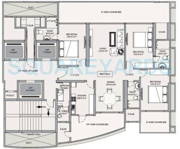  3 BHK Apartment at Rna Mirage, Worli – for Sale