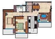 2 BHK 1215 Sq. Ft. Apartment in RNA Royale Park