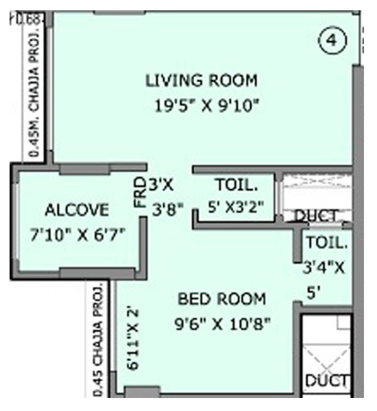 1 BHK 391 Sq. Ft. Apartment in Rohan Lifescapes Arihant