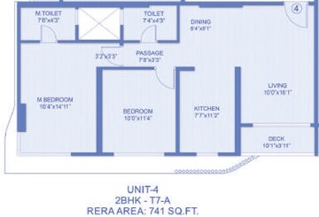  2 BHK Apartment at Romell Ariana, Ic Colony – for Sale