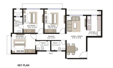  3 BHK Apartment at Romell Serene, Borivali West – for Sale