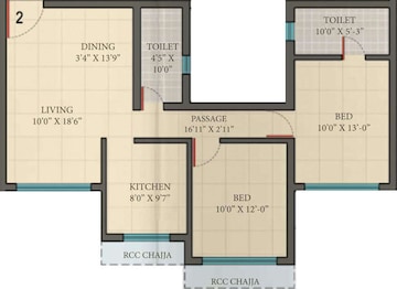  2 BHK Apartment at Romell Umiya Grandeur, Goregaon East – for Sale