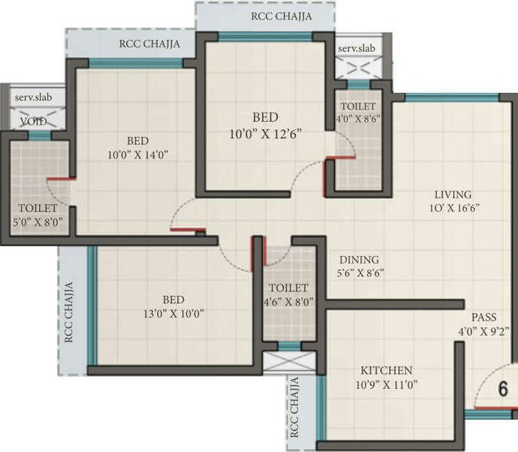 Other, romell-umiya-grandeur 3 Bedroom 1560 Sq.Ft. Apartment In Goregaon East Mumbai 8764860