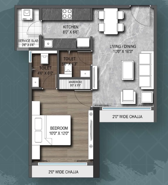 Other, roswalt-zaiden 1 Bedroom 401 Sq.Ft. Apartment In Jogeshwari West Mumbai 6829206