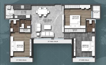  3 BHK Apartment at Roswalt Zaiden, Andheri West – for Sale