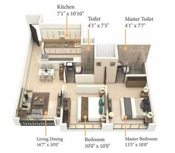  2 BHK Apartment at Royal Pristo, Malad East – for Sale