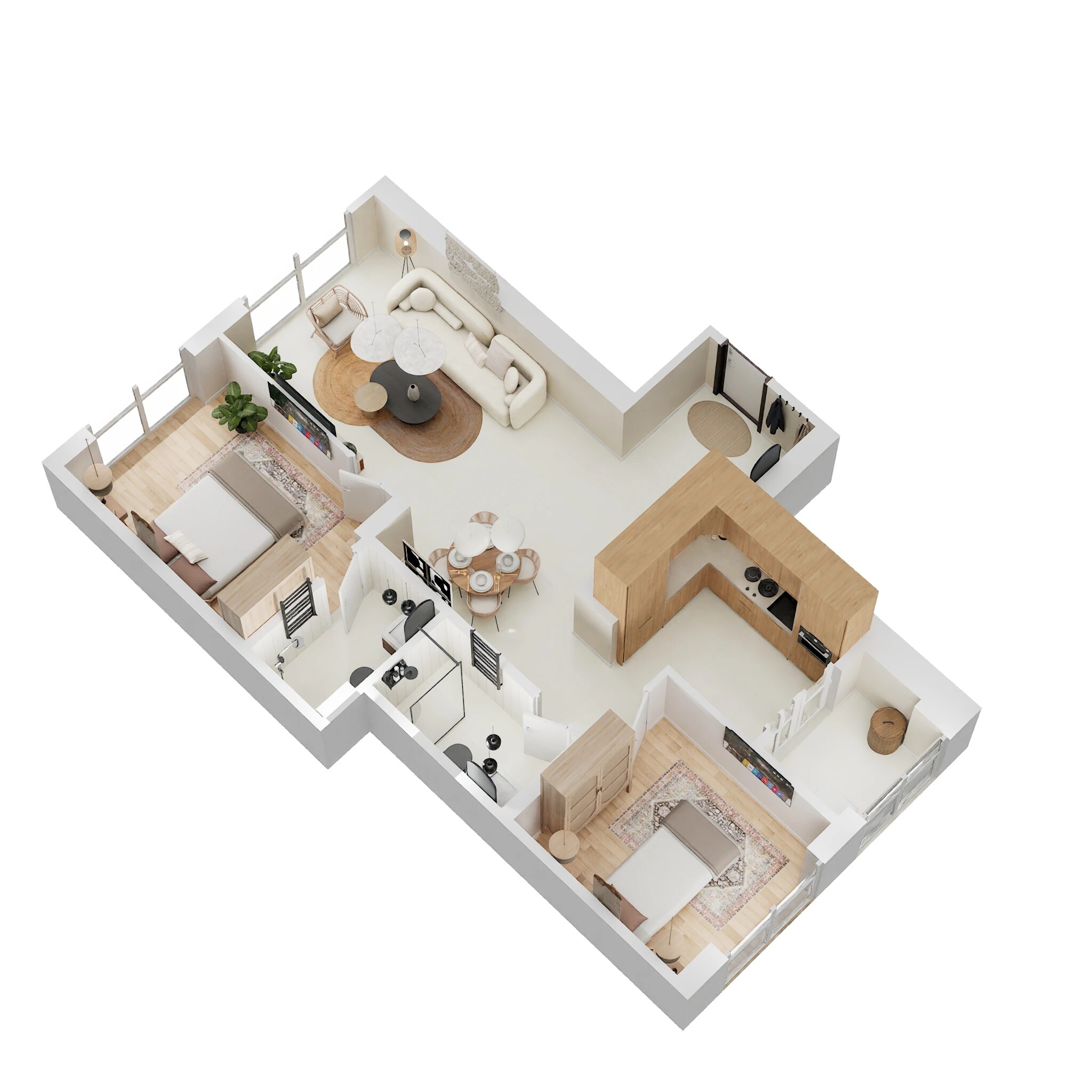 2 BHK 873 Sq. Ft. Apartment