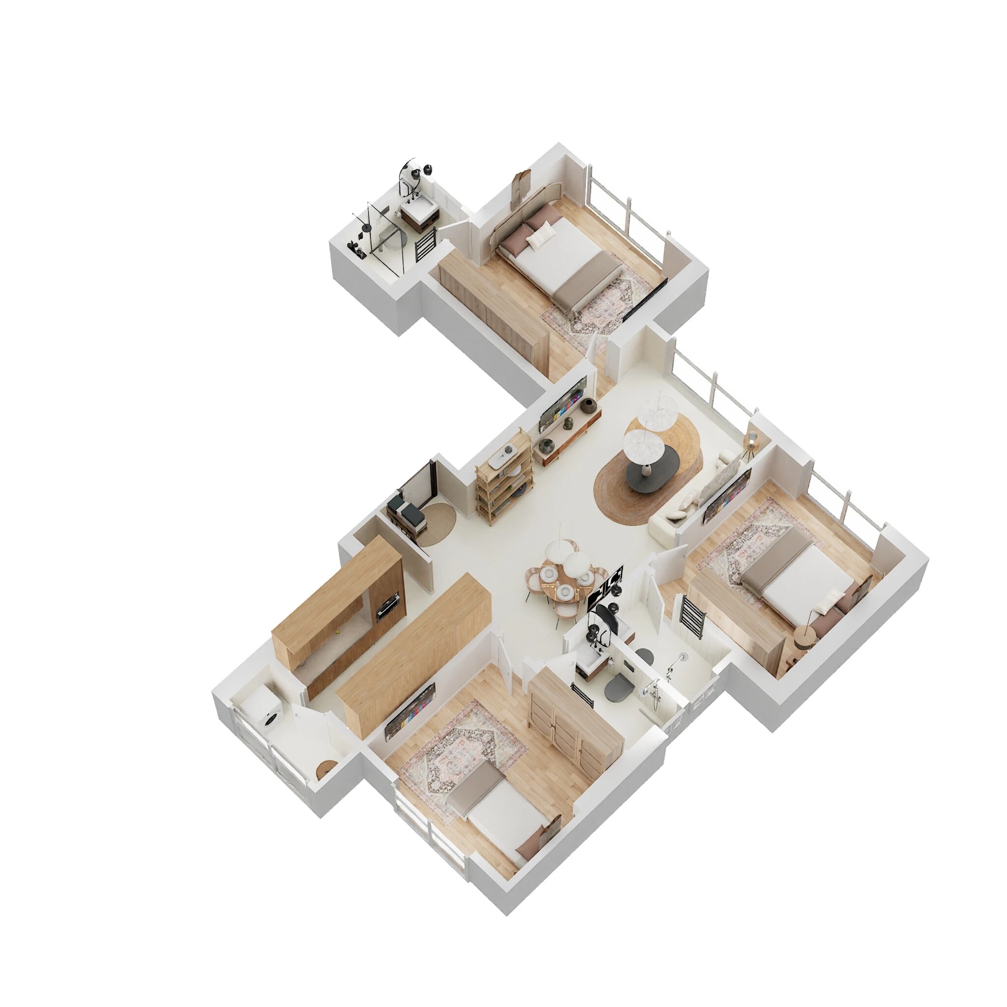 3 BHK 1299 Sq. Ft. Apartment