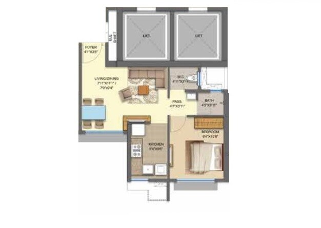  1 BHK Apartment at Runwal Avenue, Kanjurmarg East – for Sale