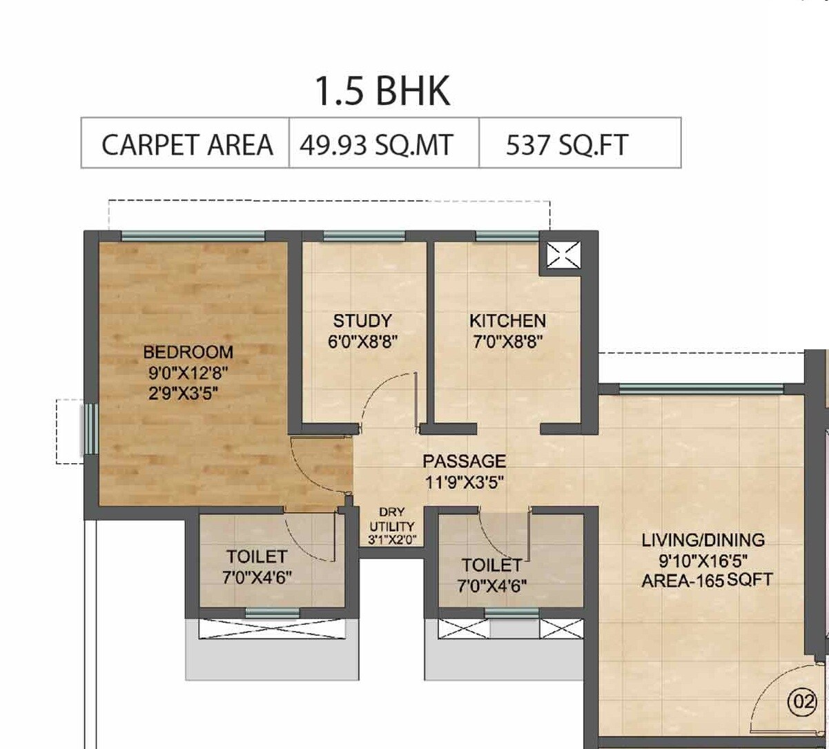 Other, runwal-bliss 1 Bedroom 650 Sq.Ft. Apartment In Kanjurmarg East Mumbai 8808644