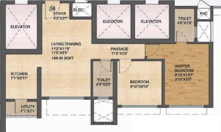 Other, runwal-bliss 2 Bedroom 592 Sq.Ft. Apartment In Kanjurmarg East Mumbai 8866845