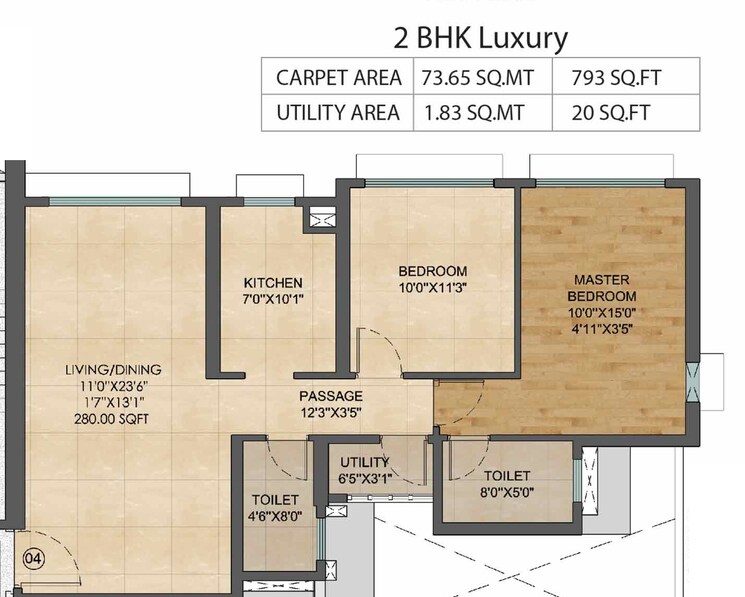 Other, runwal-bliss 2 Bedroom 793 Sq.Ft. Apartment In Kanjurmarg East Mumbai 9010460
