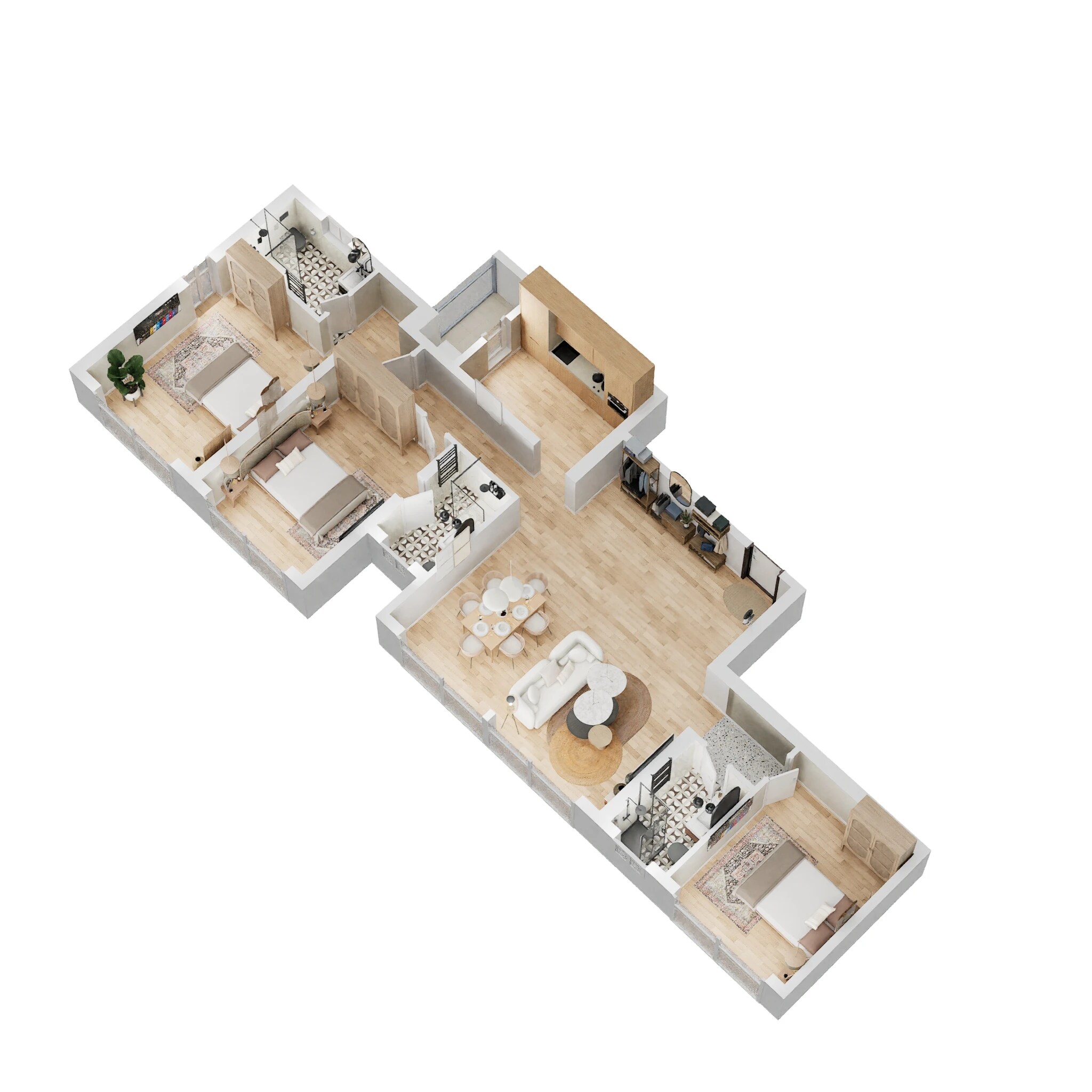 3 BHK 1249 Sq. Ft. Apartment