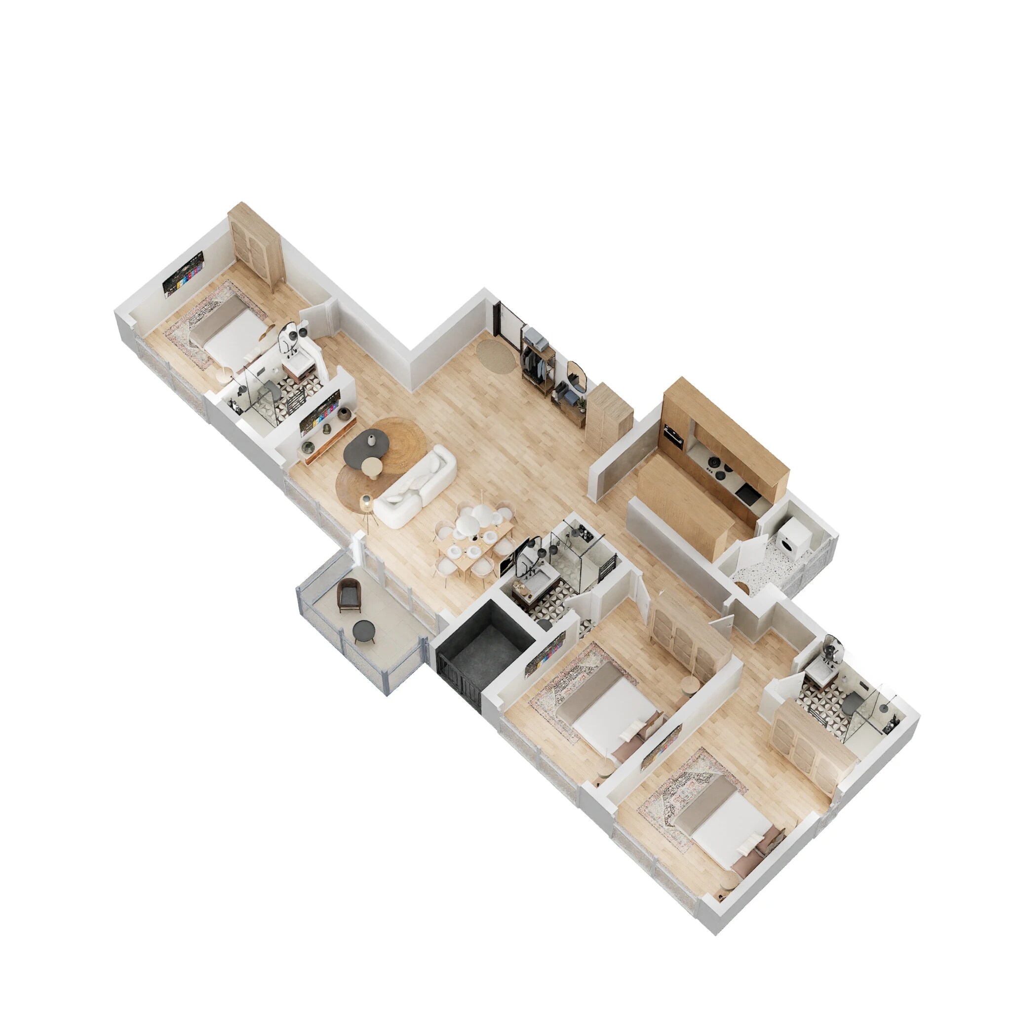 3 BHK 1171 Sq. Ft. Apartment