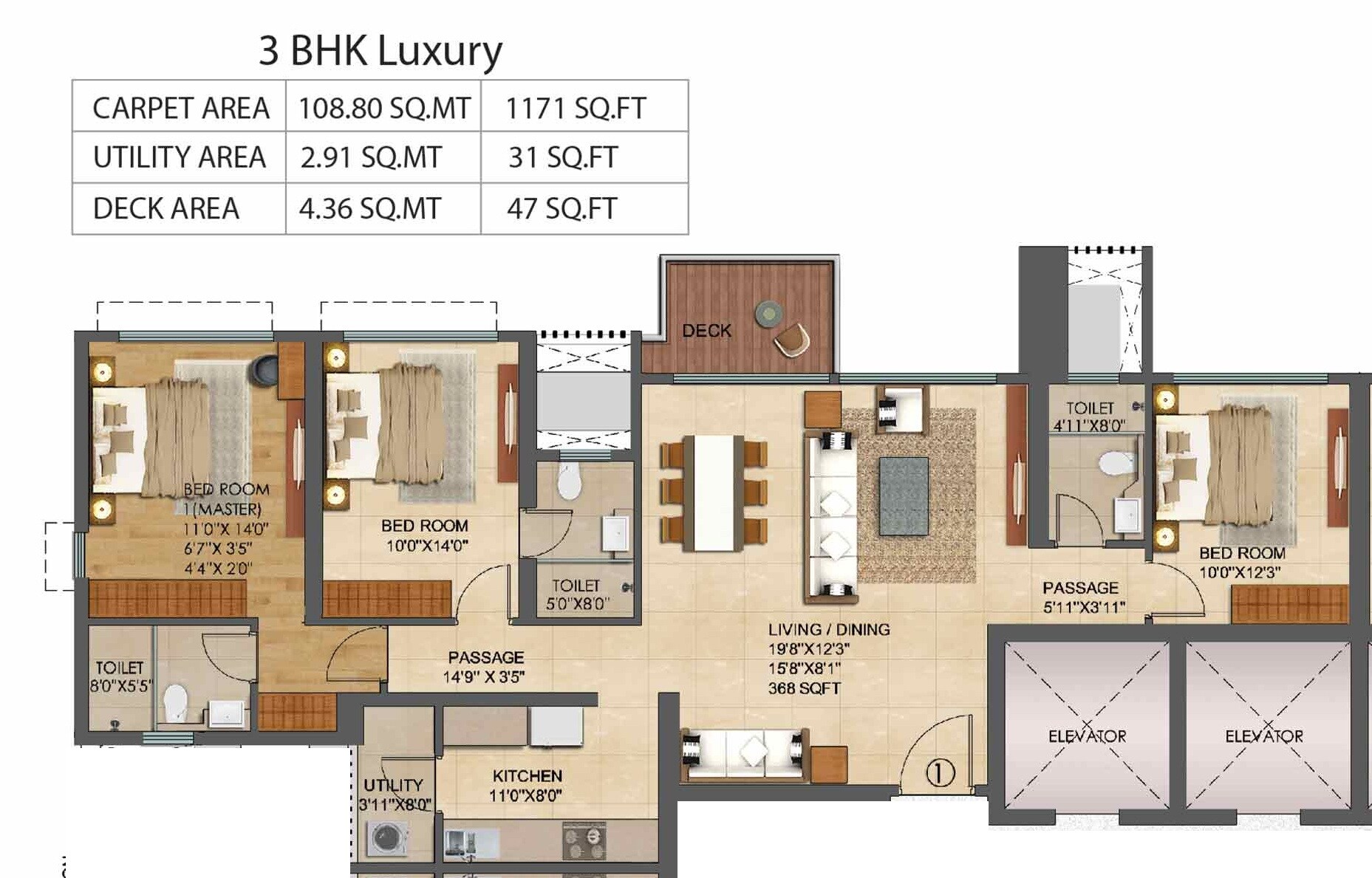 Other, runwal-bliss 3 Bedroom 1085 Sq.Ft. Apartment In Kanjurmarg East Mumbai 9370103
