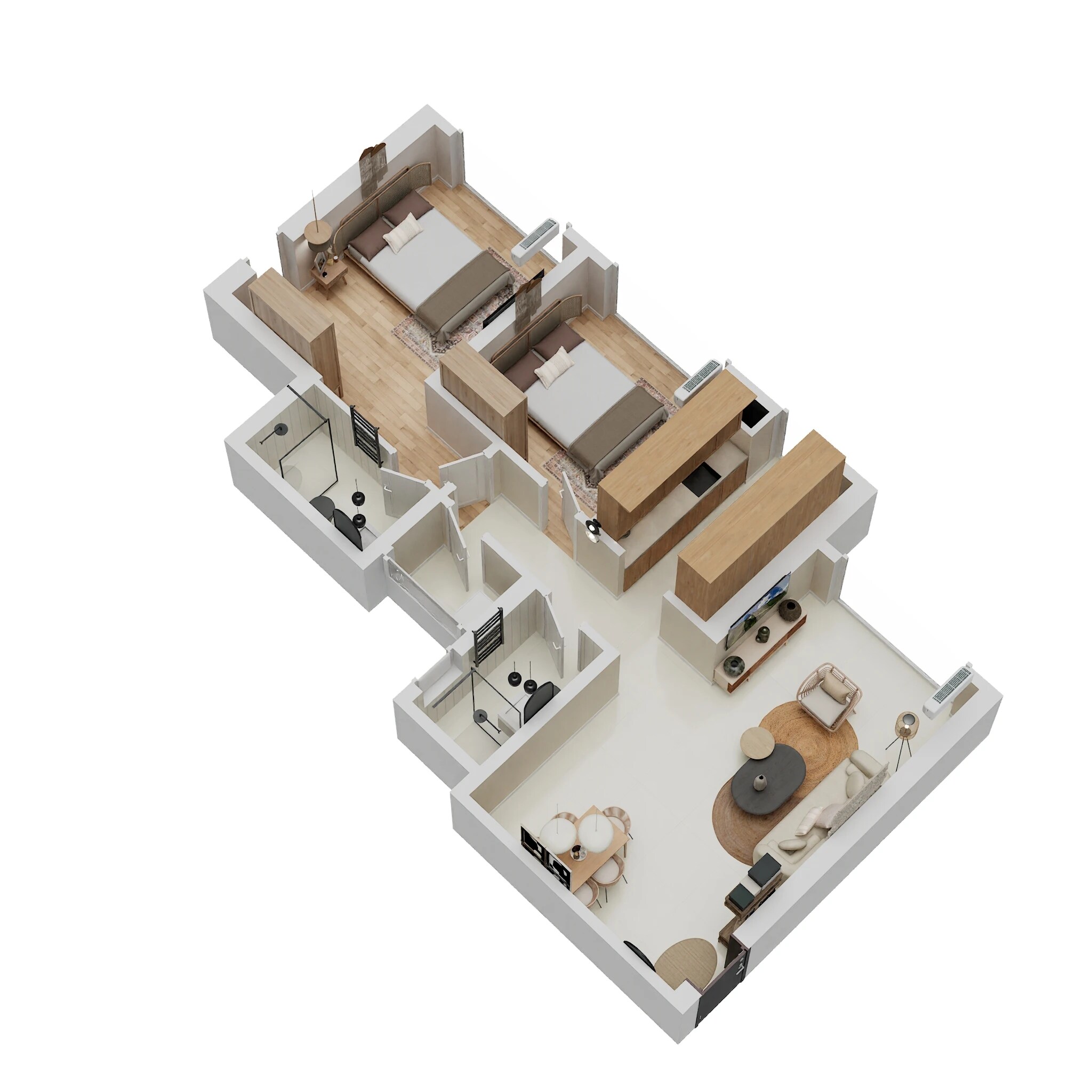 2 BHK 663 Sq. Ft. Apartment