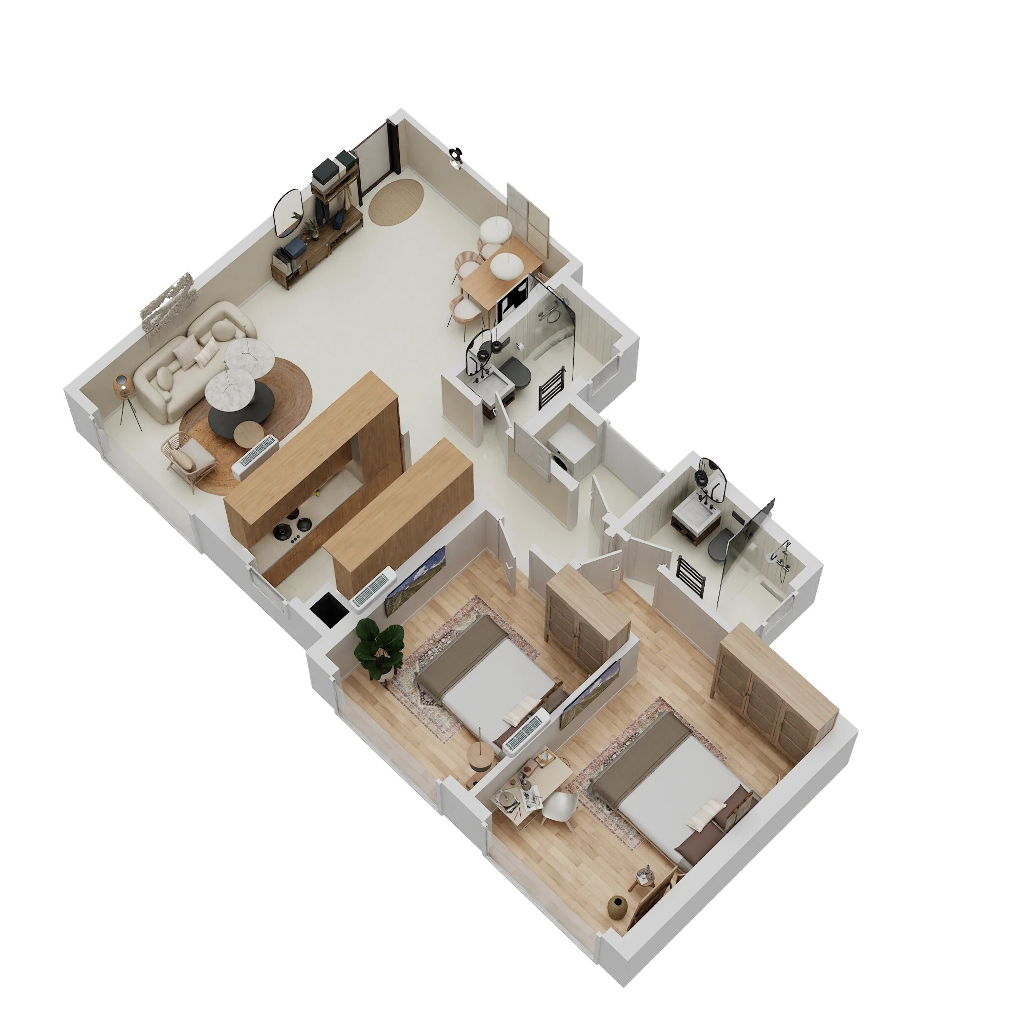 2 BHK 793 Sq. Ft. Apartment