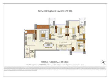  3 BHK Apartment at Runwal Elegante, Andheri West – for Sale