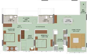  3 BHK Apartment at Runwal Elegante, Andheri West – for Rent