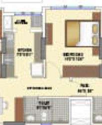 1 BHK 388 Sq. Ft. Apartment in Runwal Elina Wing C
