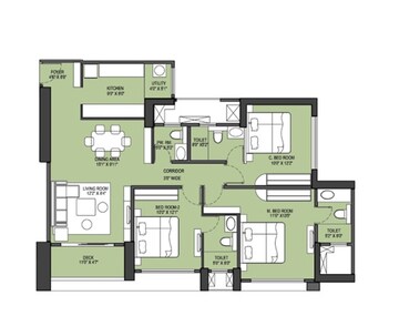  3 BHK Apartment at Runwal Nirvana, Parel – for Sale