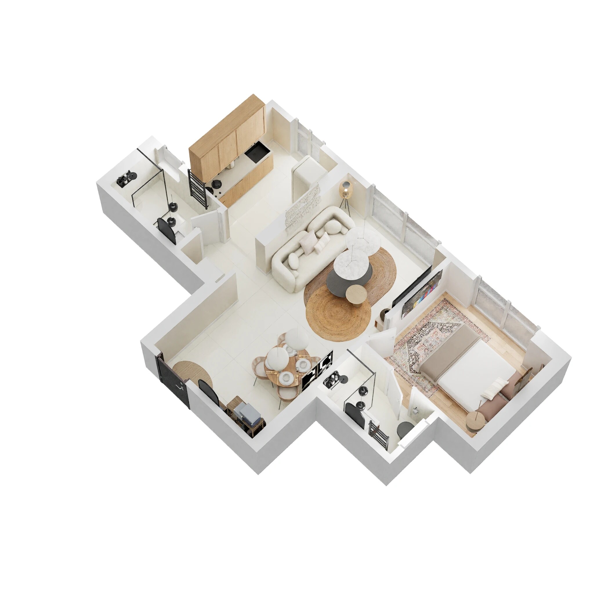 1 BHK 460 Sq. Ft. Apartment