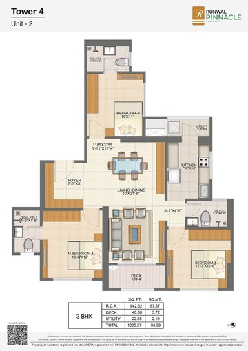  3 BHK Apartment at Runwal Pinnacle, Mulund West – for Sale