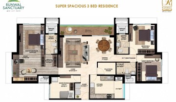  3 BHK Apartment at Runwal Sanctuary, Mulund West – for Sale