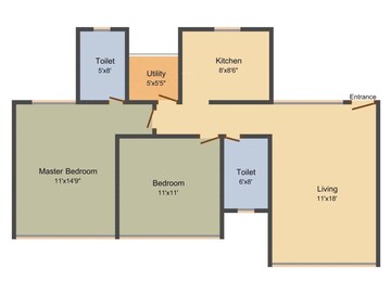  2 BHK Apartment at Vardhman Nagar – for Rent