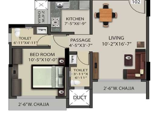 ruparel elara mumbai apartment 1 bhk 429sqft 20215625155649