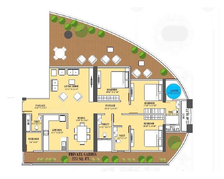 Other, ruparel-jewel 3 Bedroom 1019 Sq.Ft. Apartment In Police Line Mumbai 8589267